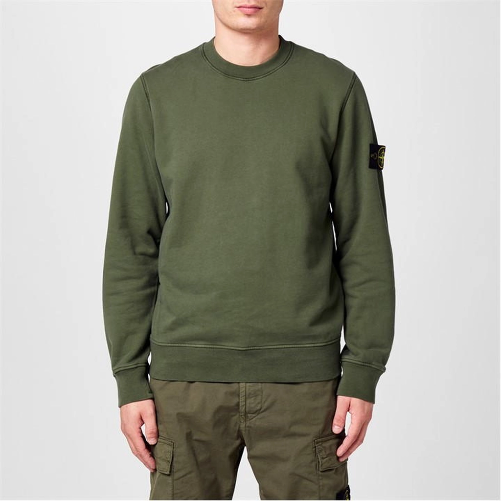 Stone Island Badge Sweatshirt - Green